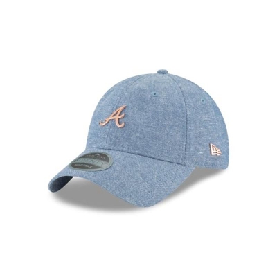 Atlanta Braves Gorra | New Era MLB Team Badged 9twenty Adjustable Cap Mexico - Azules